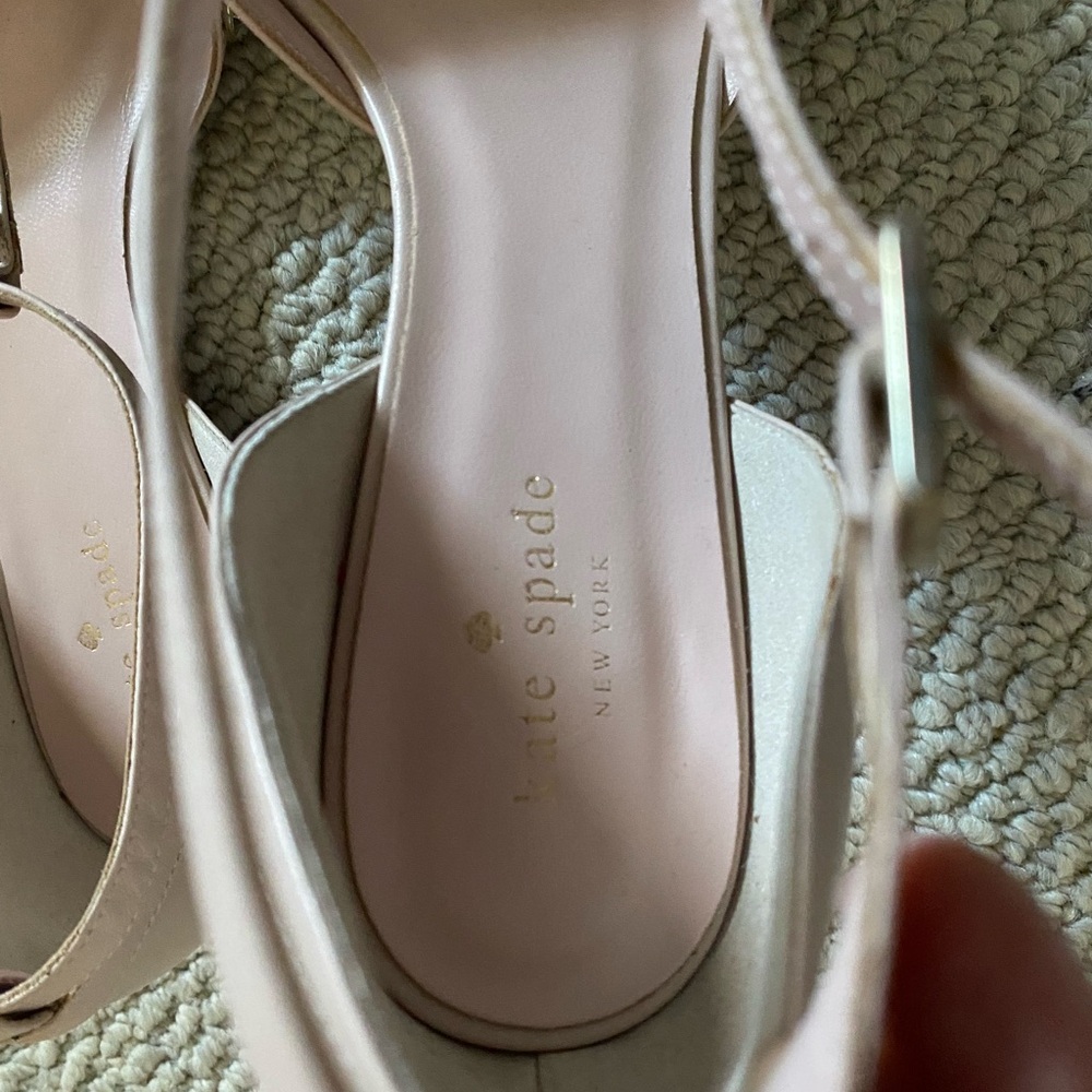 Kate Spade Pink Flats with Rhinestone Accents - Picture 2 of 3